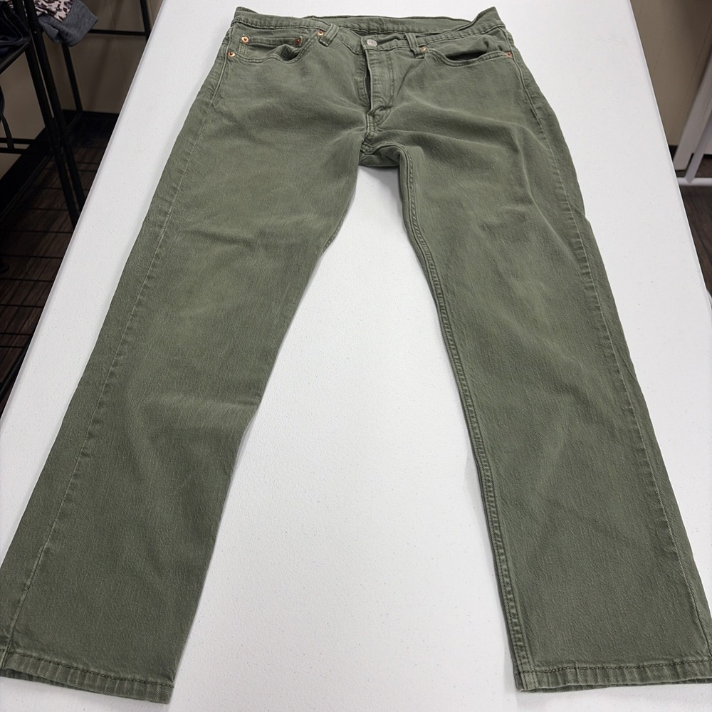 Levi's 511 Men's Denim Jeans Olive Green 34 X 29